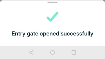 access button succesful - feedback