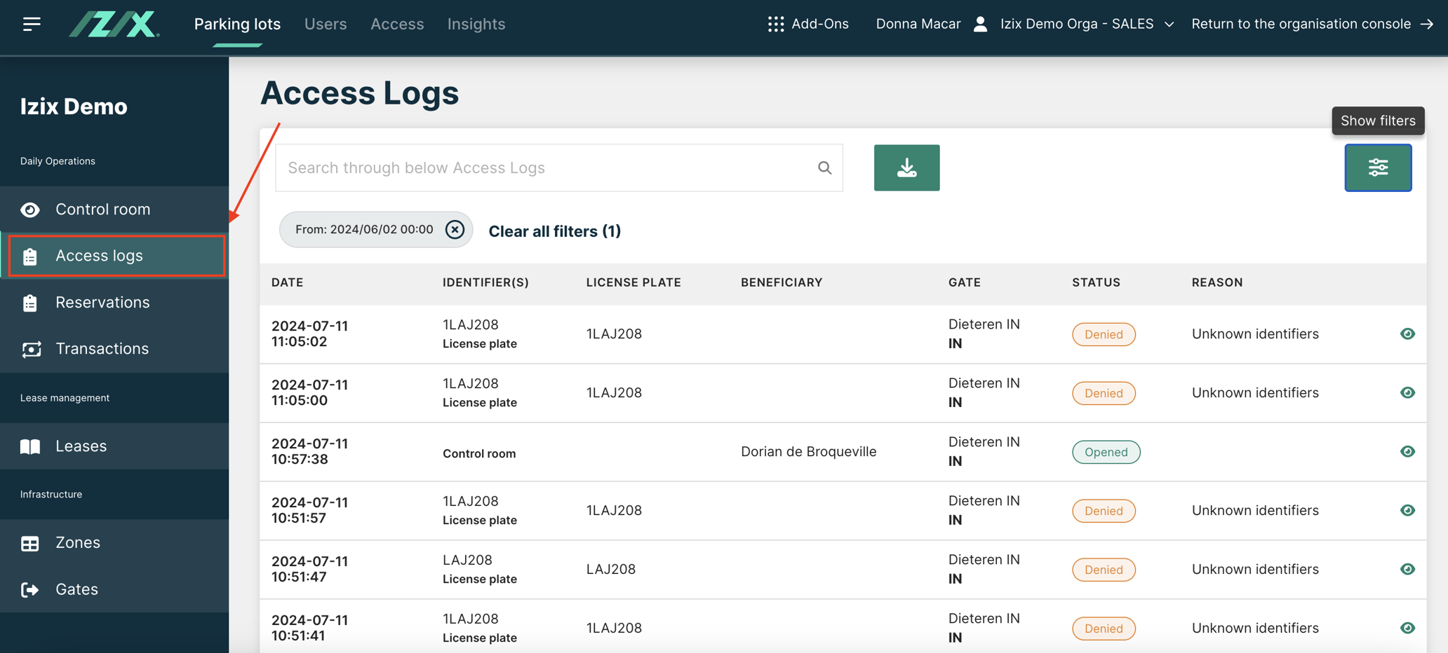 What is the Access Log and how do I use it?